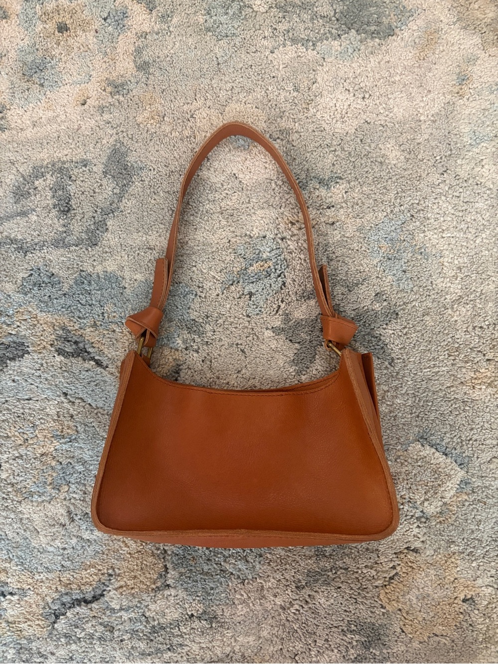Madewell Sydney Saddle Brown Leather Shoulder Bag